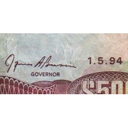 Jamaïque - Pick 77a - 500 dollars - Série AE - 01/05/1994 - Etat : TB+