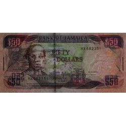 Jamaïque - Pick 79e - 50 dollars - Série HX - 15/01/2004 - Etat : NEUF
