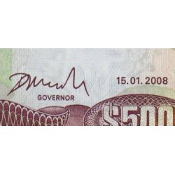 Jamaïque - Pick 85f - 500 dollars - Série QW - 15/01/2008 - Etat : pr.NEUF