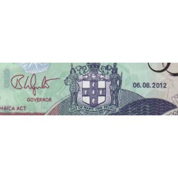 Jamaïque - Pick 89 - 50 dollars - Série SL - 06/08/2012 - Commémoratif - Etat : NEUF