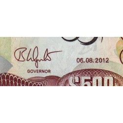 Jamaïque - Pick 91 - 500 dollars - Série XS - 06/08/2012 - Commémoratif - Etat : NEUF