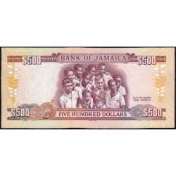 Jamaïque - Pick 91 - 500 dollars - Série XC - 06/08/2012 - Commémoratif - Etat : pr.NEUF
