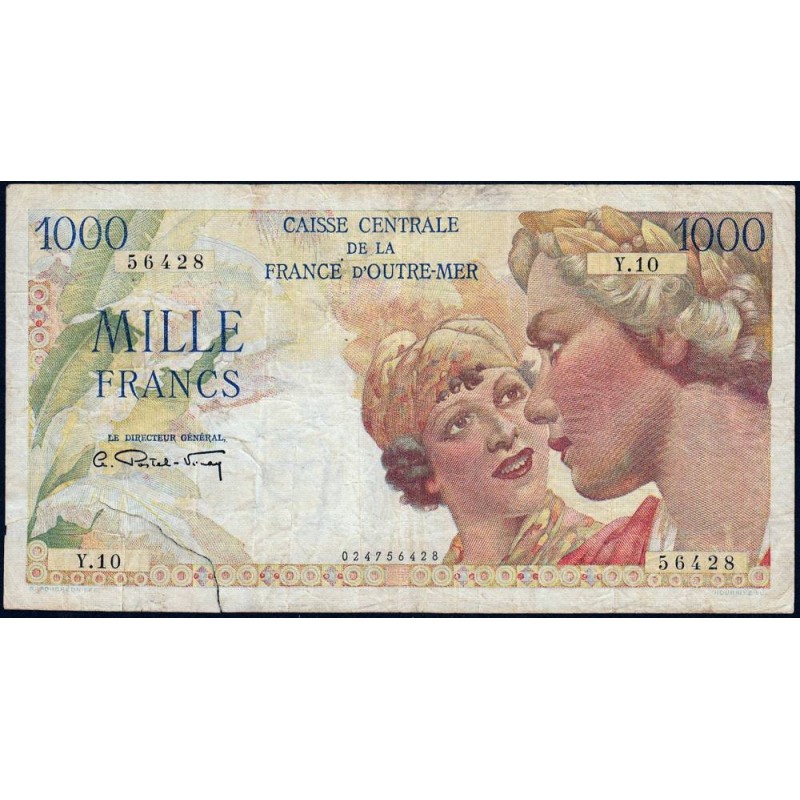 AEF - Pick 26 - 1'000 francs - Série Y.10 - 1947 - Etat : TB-