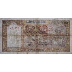 Algérie - Pick 119a_2- 10 nouv. francs - Série V.835 - 02/06/1961 - Etat : TTB-
