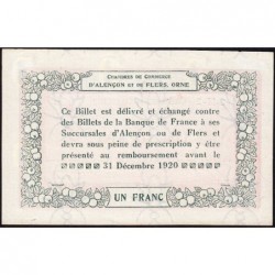 Alençon & Flers (Orne) - Pirot 6-23 - 50 centimes - Série 2M2 - 10/08/1915 - Etat : SPL