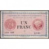 Annecy - Pirot 10-1 - 1 franc - Série 129 - 13/08/1915 - Etat : TB+