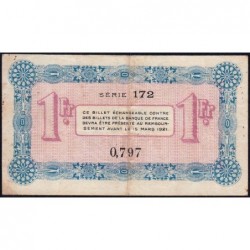 Annecy - Pirot 10-5 - 1 franc - Série 172 - 14/03/1916 - Etat : TB+