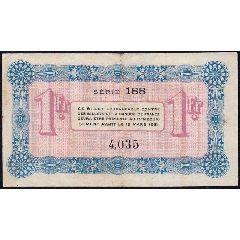 Billet des chambres de commerce Annecy 1 franc