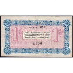 Annecy - Pirot 10-5 - 1 franc - Série 151 - 14/03/1916 - Etat : TTB