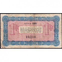 Annecy - Pirot 10-12 - 1 franc - R. 2e Série 220 - 24/10/1917 - Etat : B+