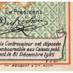 Auch (Gers) - Pirot 15-31 - 1 franc - Série R - 06/07/1921 - Etat : TTB+
