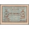 Bayonne - Pirot 21-24 - 50 centimes - Série QQQ - 22/05/1916 - Etat : SPL