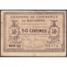 Bayonne - Pirot 21-55 - 50 centimes - Série qq - 30/01/1918 - Etat : TB+