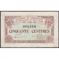 Beauvais - Pirot 22-1 - 50 centimes - 02/06/1920 - Etat : SPL