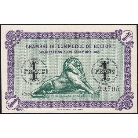 Belfort - Pirot 23-54 - 1 franc - Série 31 - 21/12/1918 - Etat : pr.NEUF