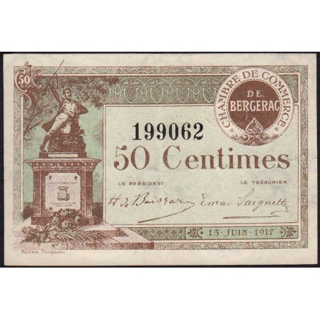 Bergerac - Pirot 24-24 - 50 centimes - 15/06/1917 - Etat : SUP