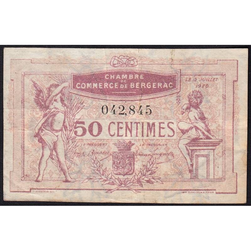 Bergerac - Pirot 24-35 - 50 centimes - 12/07/1920 - Etat : TB+