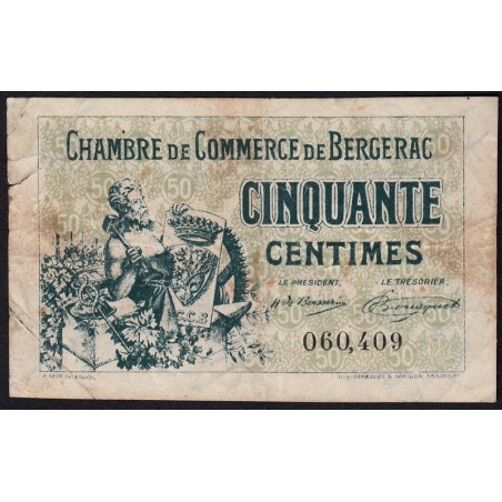 Bergerac - Pirot 24-38 - 50 centimes - 10/09/1921 - Etat : TB-