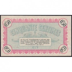 Besançon (Doubs) - Pirot 25-1 - 50 centimes - Série 108 - Sans date (1915) - Etat : SUP+