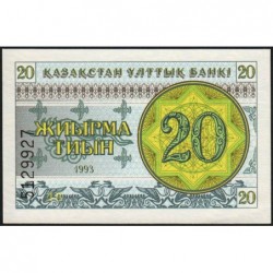 Kazakhstan - Pick 5a - 20 tiyn - Série ДB - 1993 - Etat : NEUF