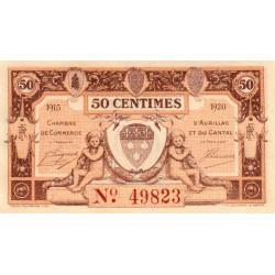 Aurillac (Cantal) - Pirot 16-1a - 50 centimes - Série B - 1915 - Etat : NEUF