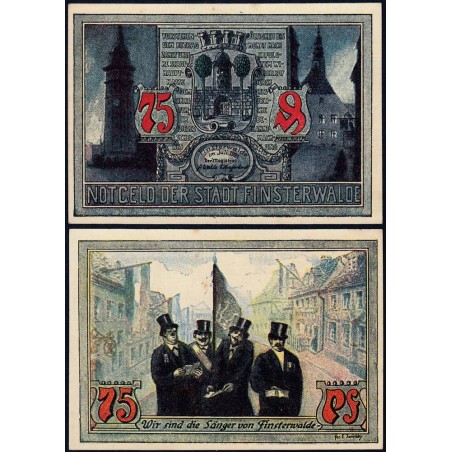 Allemagne - Notgeld - Finsterwalde - 75 pfennig - 06/1921 - Etat : SUP+