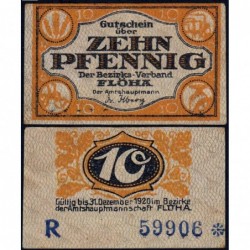 Allemagne - Notgeld - Flöha - 10 pfennig - Série R - Sans date (1920) - Etat : TTB+