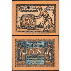 Allemagne - Notgeld - Freiberg - 5 pfennig - 1921 - Etat : NEUF