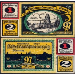 Allemagne - Notgeld - Freiberg - 100 pfennig - Série B - 1921 - Etat : SPL