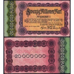 Allemagne - Notgeld - Trier - 20 millions mark - 14/08/1923 - Etat : TB+