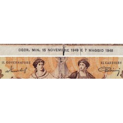 Italie - Pick 89b_2 - 10'000 lire - Série O 241 - 15/11/1949 - Etat : B à B+