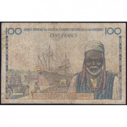 Congo (Brazzaville) - Afrique Equatoriale - Pick 1c - 100 francs - Série D.30 - 1961 - Etat : pr.TB