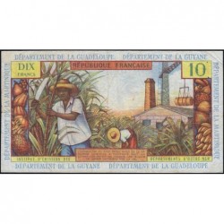 Antilles Françaises - Pick 8b - 10 francs - Série N.6 - 1966 - Etat : TB+