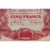 Guadeloupe - Pick 7p_1 - 5 francs - Série T.154 - 1934 - Etat : TB