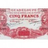 Guadeloupe - Pick 7r - 5 francs - Série C.344 - 1945 - Etat : SPL