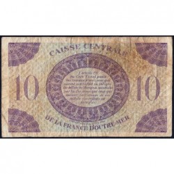 Guadeloupe - France Outre-Mer - Pick 27 - 10 francs - Série GB - 1944 - Etat : TB-
