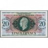 Guadeloupe - France Outre-Mer - Pick 28_1 - 20 francs - Série LM - 1944 - Etat : SUP+