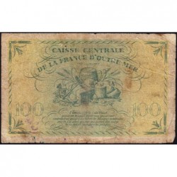 Guadeloupe - France Outre-Mer - Pick 29_1 - 100 francs - Série PP - 1944 - Etat : B+