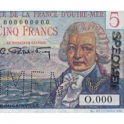 Guadeloupe - Pick 31s - 5 francs - Série O.000 - 1946 - Spécimen - Etat : SUP+
