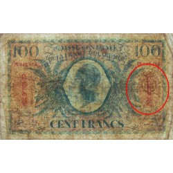 Guadeloupe - France Outre-Mer - Pick 29_4 - 100 francs - Série PU - 1944 - Etat : TB-
