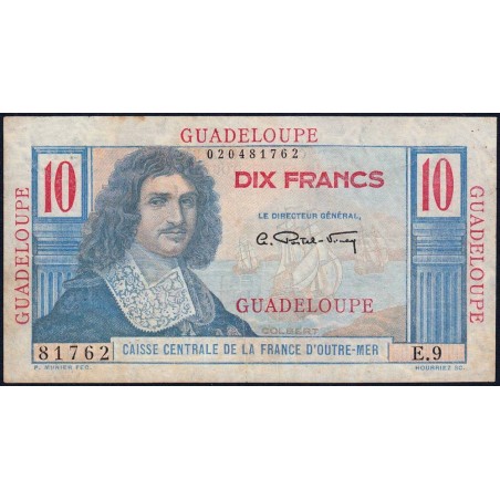 Guadeloupe - Pick 32 - 10 francs - Série E.9 - 1946 - Etat : TTB-