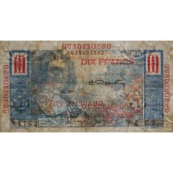 Guadeloupe - Pick 32 - 10 francs - Série E.9 - 1946 - Etat : TTB-