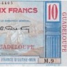 Guadeloupe - Pick 32 - 10 francs - Série M.9 - 1946 - Etat : NEUF