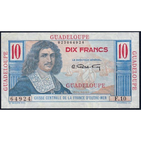 Guadeloupe - Pick 32 - 10 francs - Série F.10 - 1946 - Etat : TTB+