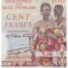 Guadeloupe - Pick 35 - 100 francs - Série V.50 - 1946 - Etat : SUP+