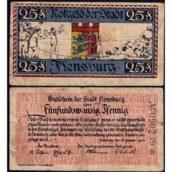 Allemagne - Notgeld - Flensburg - 25 pfennig - 16/01/1920 - Etat : TB-