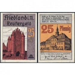 Allemagne - Notgeld - Friedland - 25 pfennig - 1921 - Etat : NEUF