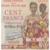 Guyane Française - Pick 23 - 100 francs - Série N.4 - 1946 - Etat : SUP
