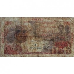 Guyane Française - Pick 29 - 1 nouv. franc sur 100 francs - Série L.4 - 1960 - Etat : TB