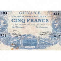 Guyane Française - Pick 1j - 5 francs - Série S.68 - 1946 - Etat : TB
